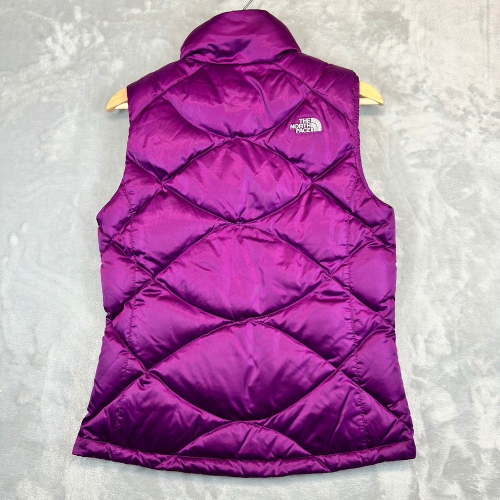 The North Face Vest Womens S Purple 550 Down Quilted Puffer Sleeveless Jacket - Picture 10 of 11